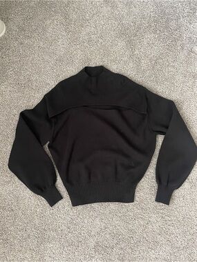 Calvin Klein Black Mock Neck Knit Sweater